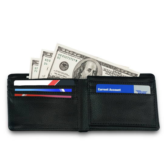 The Faux Leather Gentleman's Wallet. The County Flags Of England. Bedfordshire.