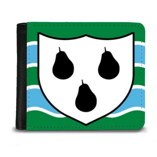 The Faux Leather Gentleman's Wallet. The County Flags of England. Worcestershire.