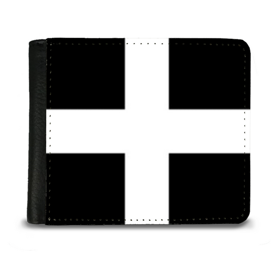 The Faux Leather Gentleman's Wallet. The County Flags of England. Cornwall.