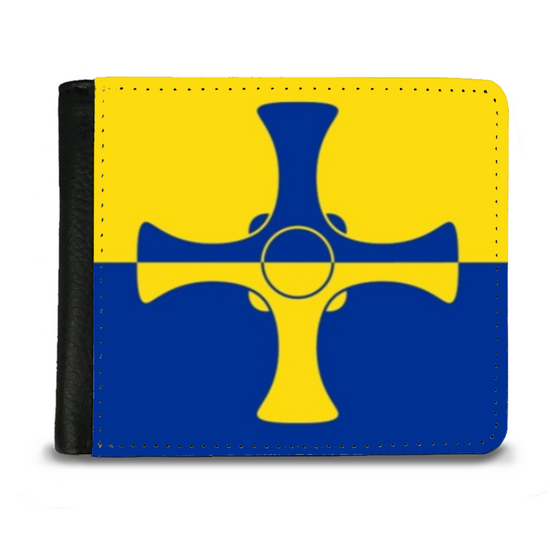 The Faux Gentleman's Wallet. The County Flags Of England. County Durham.