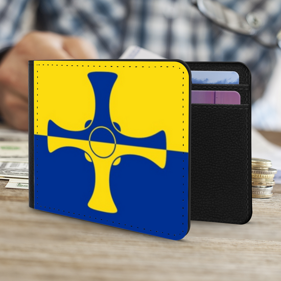 The Faux Gentleman's Wallet. The County Flags Of England. County Durham.