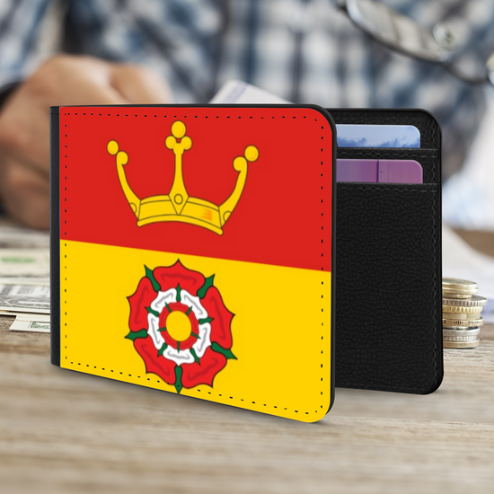 The Faux Leather Gentleman's Wallet. The County Flags Of England. Hampshire.