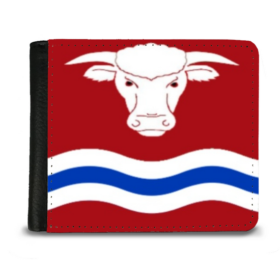 The Faux Leather Gentleman's Wallet. The County Flags of England. Herefordshire.