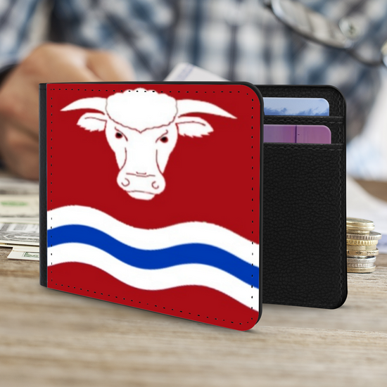 The Faux Leather Gentleman's Wallet. The County Flags of England. Herefordshire.