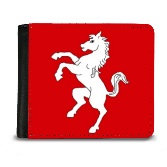 The Faux Leather Gentleman's Wallet. The County Flags of England. Kent.