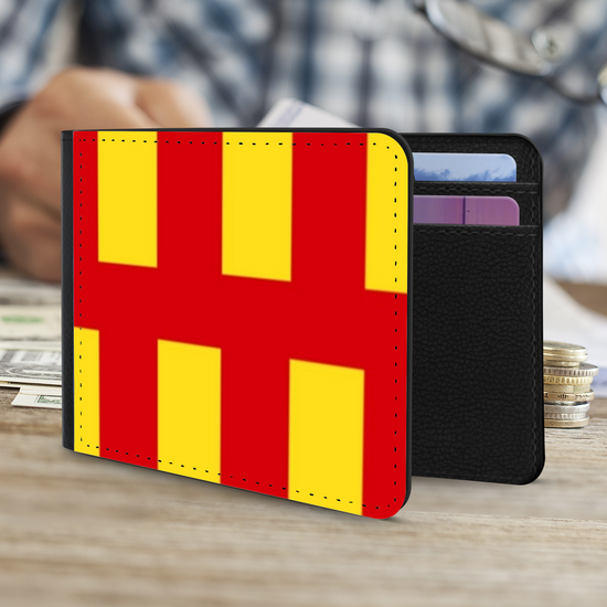 The Faux Leather Gentleman's Wallet. The County Flags Of England. Northumberland.