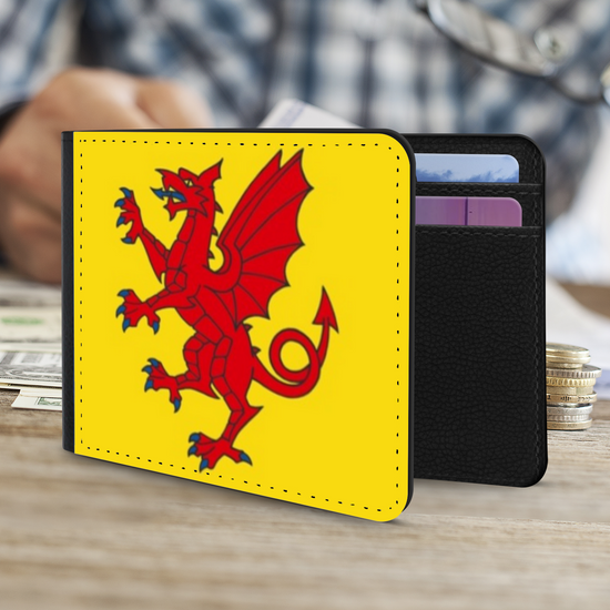 The Faux Leather Gentleman's Wallet. The County Flags Of England. Somerset.