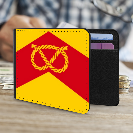 The Faux Leather Gentleman's Wallet. The County Flags Of England. Staffordshire.