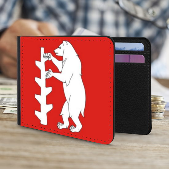 The Faux Leather Gentleman's Wallet. The County Flags Of England. Warwickshire.