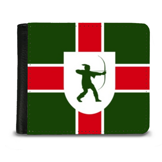 The Faux Leather Gentleman's Wallet. The County Flags Of England. Nottinghamshire.