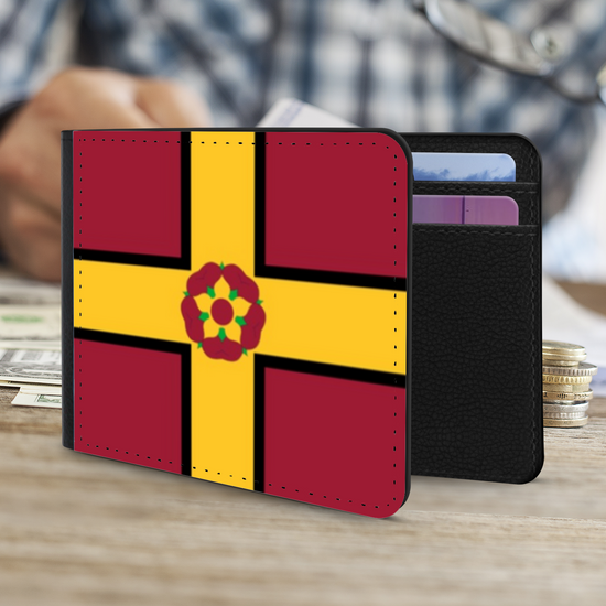 The Faux Leather Gentleman's Wallet. The County Flags Of England. Northamptonshire.