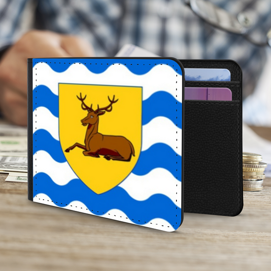 The Faux Leather Gentleman's Wallet. The County Flags Of England. Hertfordshire.