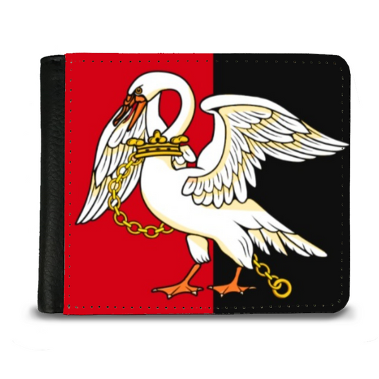 The Faux Leather Gentleman's Wallet. The County Flags Of England. Buckinghamshire.