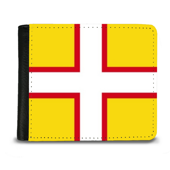 The Faux Leather Gentleman's Wallet. The County Flags Of England. Dorset.