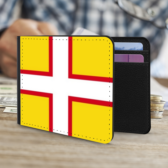 The Faux Leather Gentleman's Wallet. The County Flags Of England. Dorset.