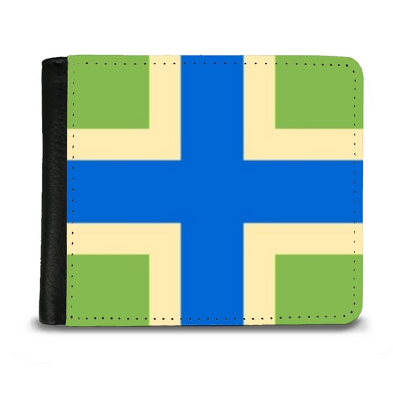 The Faux Leather  Gentleman's  Wallet. The County Flags Of England. Gloucestershire.
