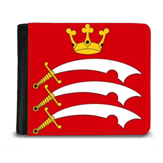 The Faux Leather Gentleman's Wallet. The County Flags Of  England. Middlesex.