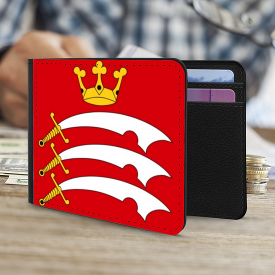 The Faux Leather Gentleman's Wallet. The County Flags Of  England. Middlesex.