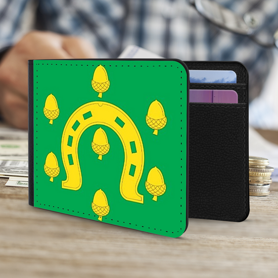 The Faux Leather Gentleman's Wallet. The County Flags Of  England. Rutland.