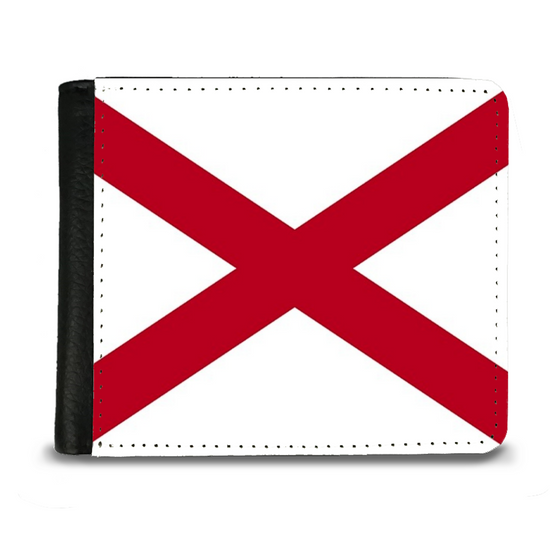The Faux Leather Gentleman's Wallet. States Of America Flags. Alabama.