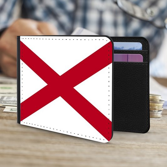 The Faux Leather Gentleman's Wallet. The States Of America Flags. Alabama.