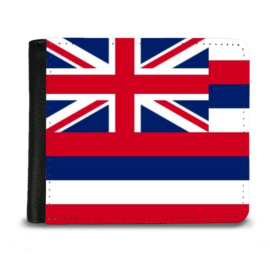 The Faux Leather Gentleman's Wallet. The State Flags Of America. Hawaii.