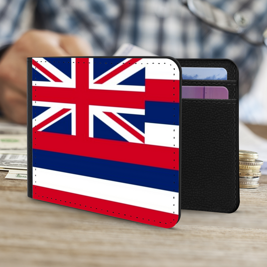 The Faux Leather Gentleman's Wallet. The State Flags Of America. Hawaii.