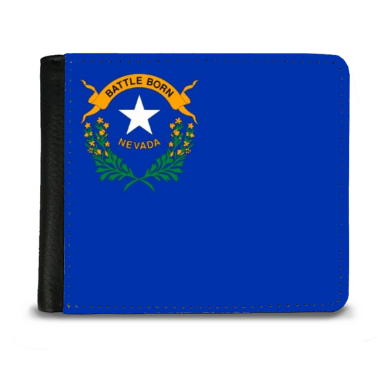 The Faux Leather Gentleman's Wallet. The State Flags Of America. Nevada.