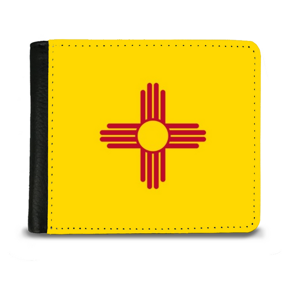 The Faux Leather Gentleman's Wallet. The State Flags Of America. New Mexico.
