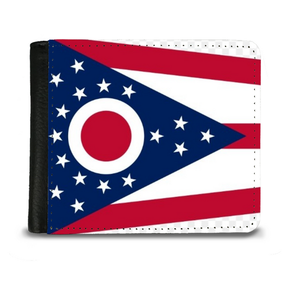 The Faux Leather Gentleman's Wallet. The State Flags Of America. Ohio.