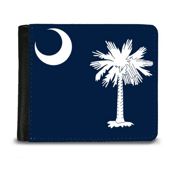 The Faux Leather Gentleman's Wallet. The State Flags Of America. South Carolina.