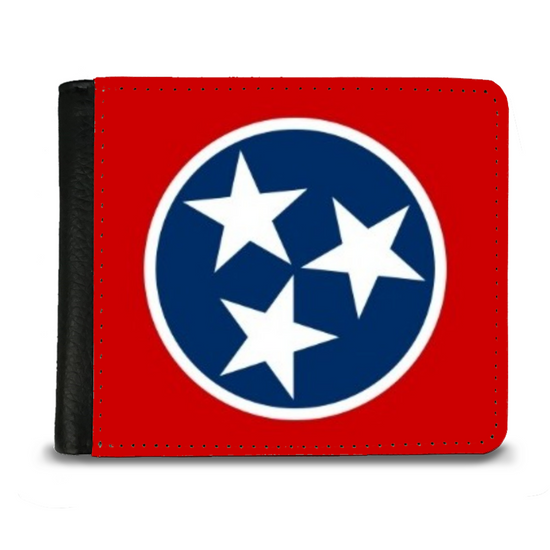 The Faux Leather Gentleman's Wallet. The State Flags Of America. Tennessee.