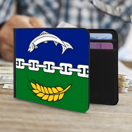 The Faux Leather Gentleman's Wallet. Scotland's Regional & Island Flags. The County Flag Of Berwickshire.