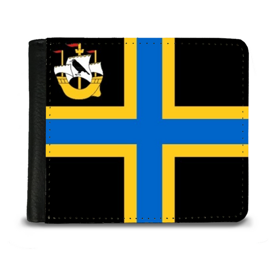 The Faux Leather Gentleman's Wallet. Scotland's Regional & Island Flags. The County Flag of Caithness.