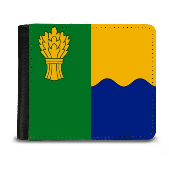 The Faux Leather Gentleman's Wallet. Scotland's Regional & Island Flags. The County Flag of Morayshire.