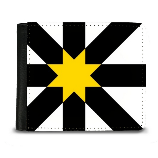 The Faux Leather Gentleman's Wallet. Scotland's Regional & Island Flags. The County Flag of Sutherland.
