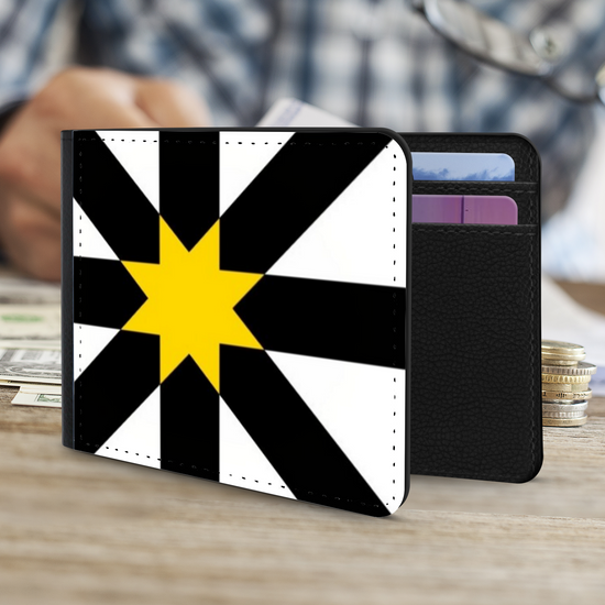 The Faux Leather Gentleman's Wallet. Scotland's Regional & Island Flags. The County Flag of Sutherland.