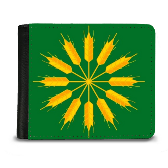 The Faux Leather Gentleman's Wallet. Scotland's Regional & Island Flags. The Island Flag of Tiree. Inner Hebrides.