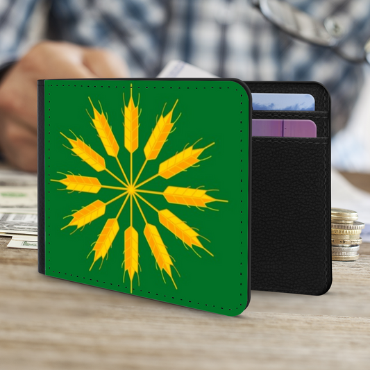 The Faux Leather Gentleman's Wallet. Scotland's Regional & Island Flags. The Island Flag of Tiree. Inner Hebrides.