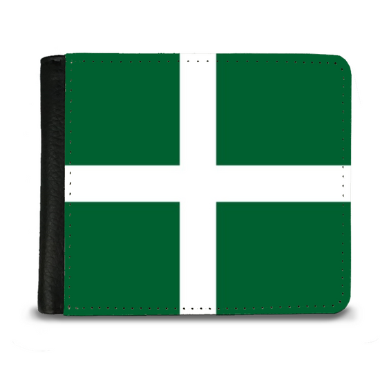 The Faux Leather Gentleman's Wallet. Scotland's Regional & Island Flags. The Island Flag  of Barra. Outer Hebrides.