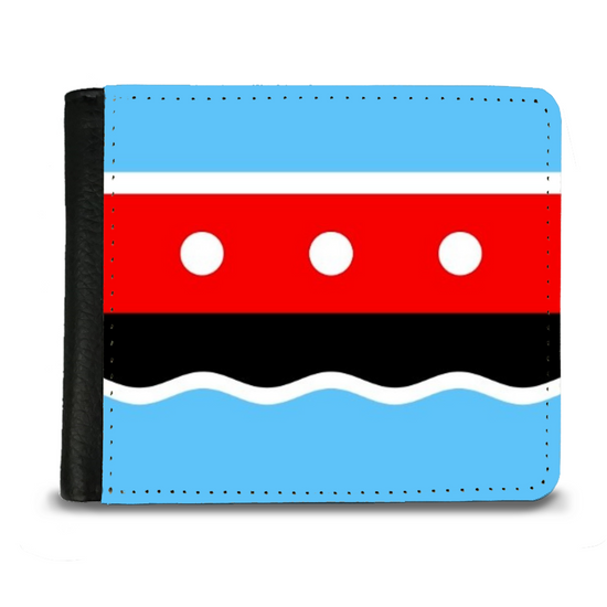 The Faux Leather Gentleman's Wallet. Scotland's Regional & Island Flags. The Area Flag of Maryhill. Glasgow.