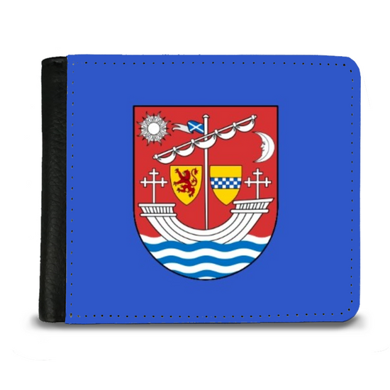 The Faux Leather Gentleman's Wallet. Scotland's Regional & Island Flags. The Burgh Flag of Renfrew. Renfrewshire.